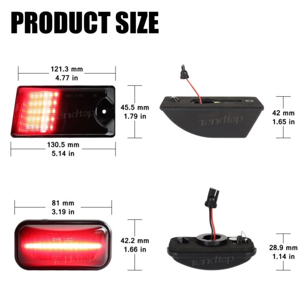 أضواء علامة سقف الكابينة LED ، أضواء التخليص ل 2003-2009 هامر H2 2005 2007-2009 هامر H2 SUT و SUV ، 10 قطعة لكل مجموعة