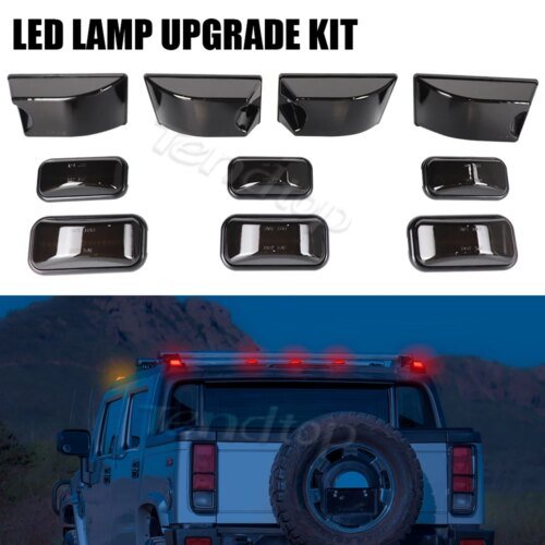 أضواء علامة سقف الكابينة LED ، أضواء التخليص ل 2003-2009 هامر H2 2005 2007-2009 هامر H2 SUT و SUV ، 10 قطعة لكل مجموعة