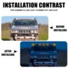 أضواء علامة سقف الكابينة LED ، أضواء التخليص ل 2003-2009 هامر H2 2005 2007-2009 هامر H2 SUT و SUV ، 10 قطعة لكل مجموعة
