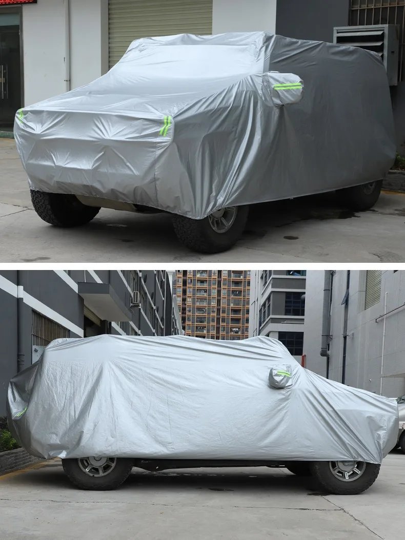 سيارة خارجية بالكامل ، غطاء ثلجي ، واقي من الشمس ، مقاوم للغبار ، حماية من أشعة الشمس ، هامر H2-من الخارج