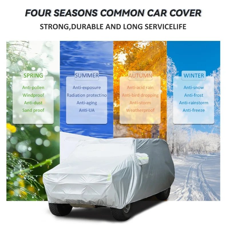 سيارة خارجية بالكامل ، غطاء ثلجي ، واقي من الشمس ، مقاوم للغبار ، حماية من أشعة الشمس ، هامر H2-من الخارج