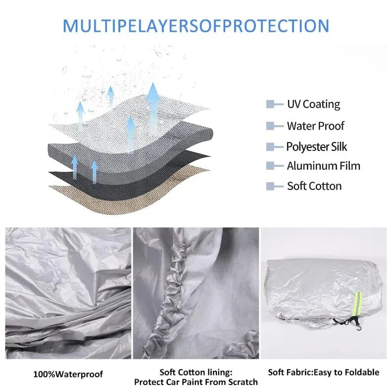 سيارة خارجية بالكامل ، غطاء ثلجي ، واقي من الشمس ، مقاوم للغبار ، حماية من أشعة الشمس ، هامر H2-من الخارج