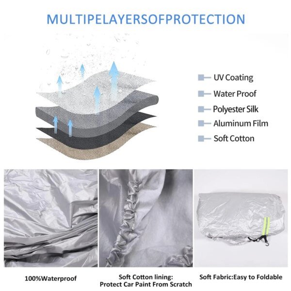 سيارة خارجية بالكامل ، غطاء ثلجي ، واقي من الشمس ، مقاوم للغبار ، حماية من أشعة الشمس ، هامر H2-من الخارج