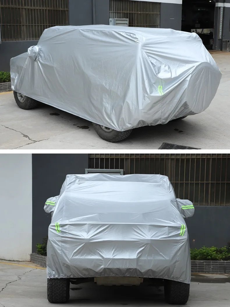 سيارة خارجية بالكامل ، غطاء ثلجي ، واقي من الشمس ، مقاوم للغبار ، حماية من أشعة الشمس ، هامر H2-من الخارج