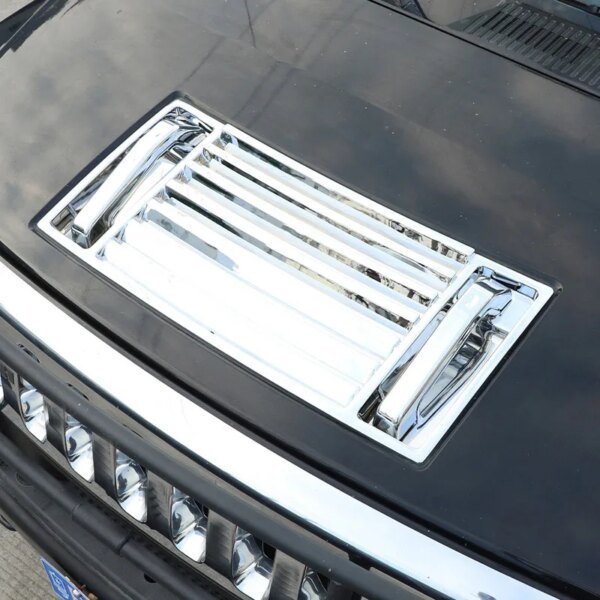 ل هامر H2 2003 2004 2005 2006 2007 2008 2009 ABS كروم هود سطح السفينة تنفيس لوحة أغطية المقبض حواف السيارات تعديل الملحقات