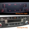 ملصقات إصلاح الزر لفورد مونديو MK4 S Max 2006 إلى 2015 شارات التحكم في المناخ الفضية لفورد جالاكسي تحديد المفاتيح القبيحة