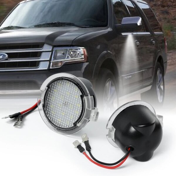 LED الجانب تحت مرآة البركة أضواء لفورد F-150 إكسبيديشن إكسبلورر حافة فليكس الانصهار الثور X لينكولن MKS MKX MKT MKZ الزئبق