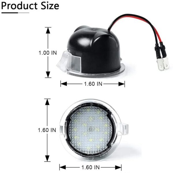LED الجانب تحت مرآة البركة أضواء لفورد F-150 إكسبيديشن إكسبلورر حافة فليكس الانصهار الثور X لينكولن MKS MKX MKT MKZ الزئبق