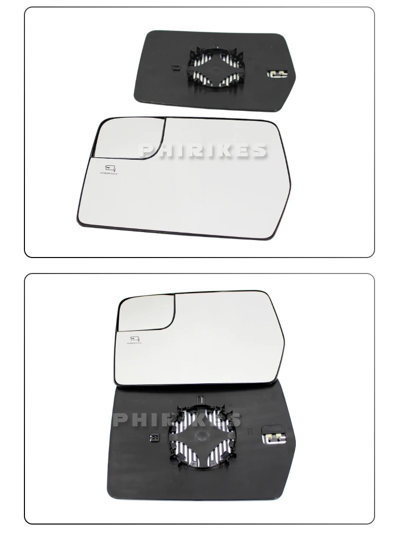 مرآة جانبية يسرى ويمنى ، مرآة الرؤية الخلفية بزاوية مسخنة ، فورد من من من من من من الجانبين ، مرآة رؤية خلفية واسعة ،