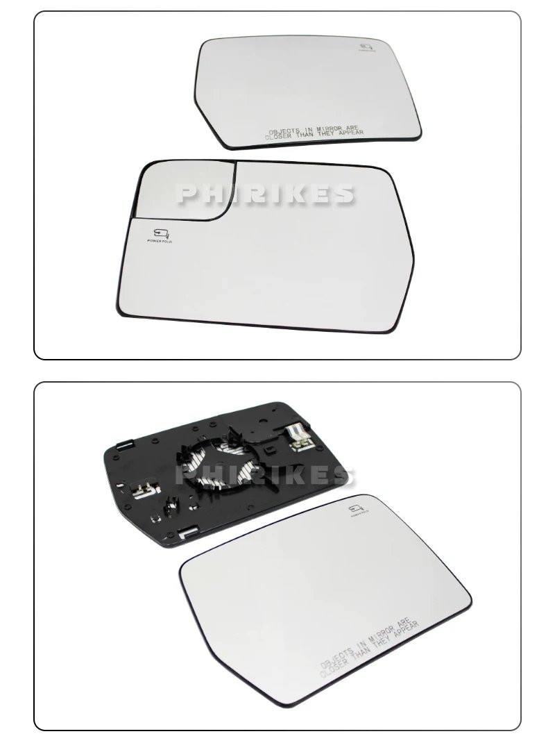 مرآة جانبية يسرى ويمنى ، مرآة الرؤية الخلفية بزاوية مسخنة ، فورد من من من من من من الجانبين ، مرآة رؤية خلفية واسعة ،