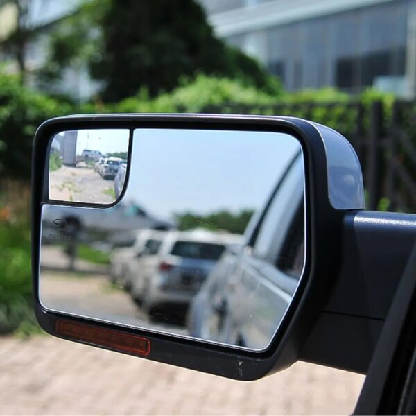 لفورد F-150 F150 2004 2005-2014 بيك اب ساخنة الجانب الأيسر الأيمن مرآة الزجاج محدب زاوية واسعة الجناح مرآة استبدال الرؤية الخلفية