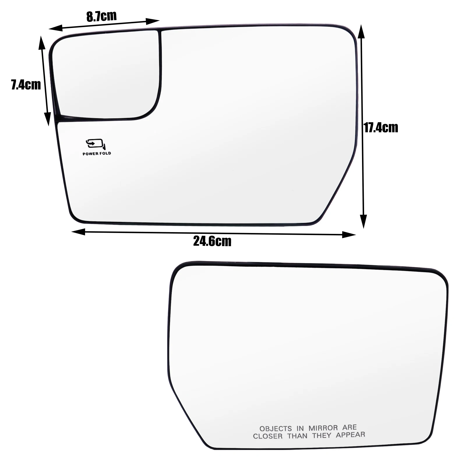 لفورد F-150 F150 2004 2005-2014 بيك اب ساخنة الجانب الأيسر الأيمن مرآة الزجاج محدب زاوية واسعة الجناح مرآة استبدال الرؤية الخلفية
