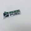 لوحة واقية من أجل الهروب F150 E150 E250 F250 اكسبلورر فليكس الوقود كروم الأخضر شعار شعار الباب الخلفي