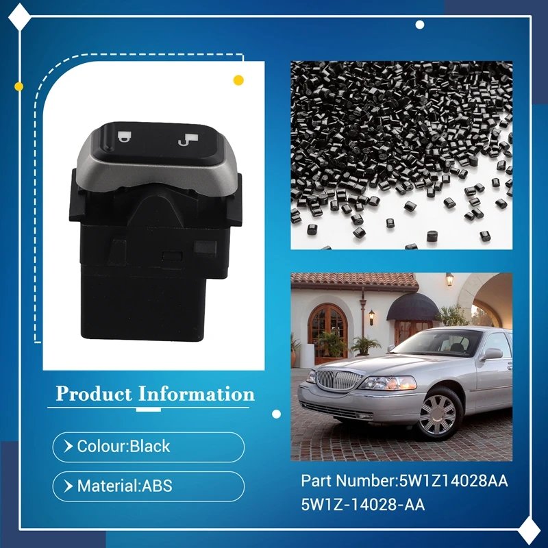 مفتاح قفل باب كهربائي لفورد لينكولن تاون كار ، AU04 ، 5w1z-28-aa ، 5w1z-28-aa ، 1S9023 ، PDS154 ، 140- 140