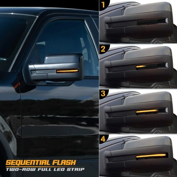 مصباح إشارة على المراية 2009 - 2014 فورد F150 و 2010-2014 سيارة رابتور