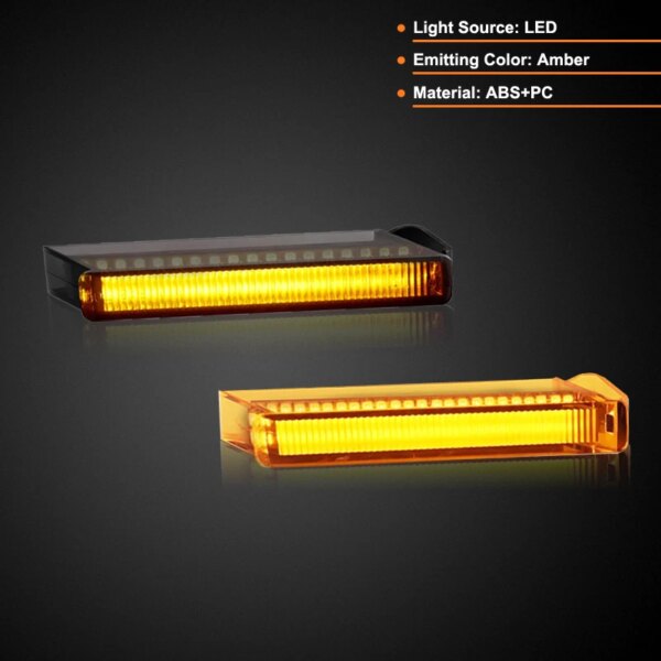 لفورد F150 F-150 رابتور إكسبيديشن لينكولن مارك LT LED الجانب مرآة مصباح العنبر الجانب الرؤية الخلفية ديناميكية بدوره إشارة أضواء