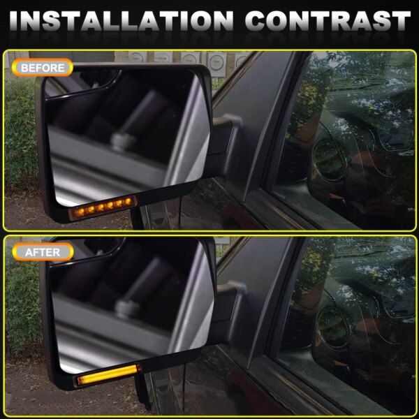 لفورد F150 F-150 رابتور إكسبيديشن لينكولن مارك LT LED الجانب مرآة مصباح العنبر الجانب الرؤية الخلفية ديناميكية بدوره إشارة أضواء