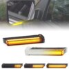 لفورد F150 F-150 رابتور إكسبيديشن لينكولن مارك LT LED الجانب مرآة مصباح العنبر الجانب الرؤية الخلفية ديناميكية بدوره إشارة أضواء