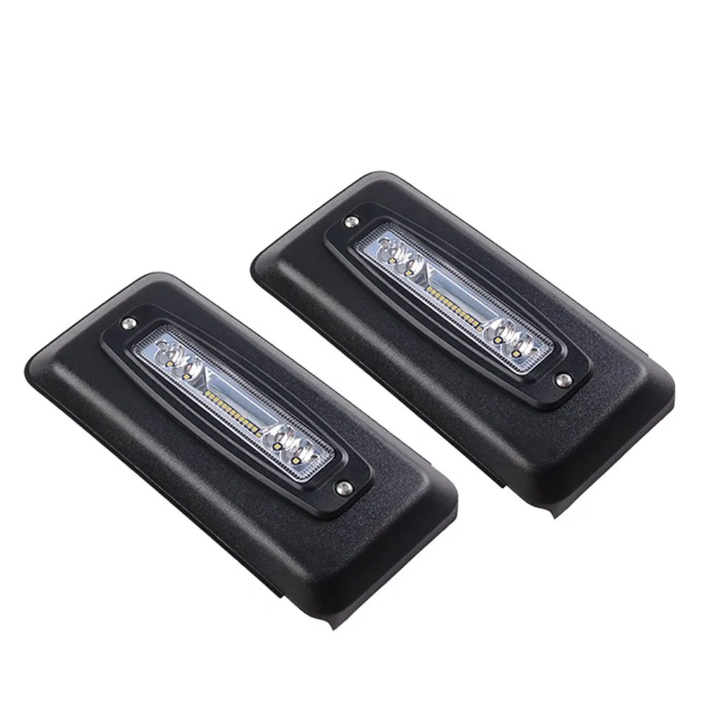 إدراج غطاء واقي واقي مصد السيارة الأمامي ، غطاء مصابيح ليد ، يسار ويمين ، يناسب وسادة فورد ، مع إكسسوارات السيارة