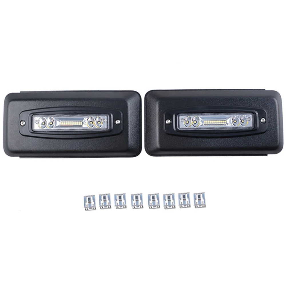 إدراج غطاء واقي واقي مصد السيارة الأمامي ، غطاء مصابيح ليد ، يسار ويمين ، يناسب وسادة فورد ، مع إكسسوارات السيارة