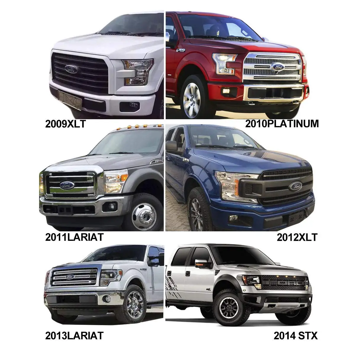 قطع غيار السيارات لوحة ترخيص لوحة ترخيص السيارة قوس المصد الأمامي 2009-2014 فورد F150