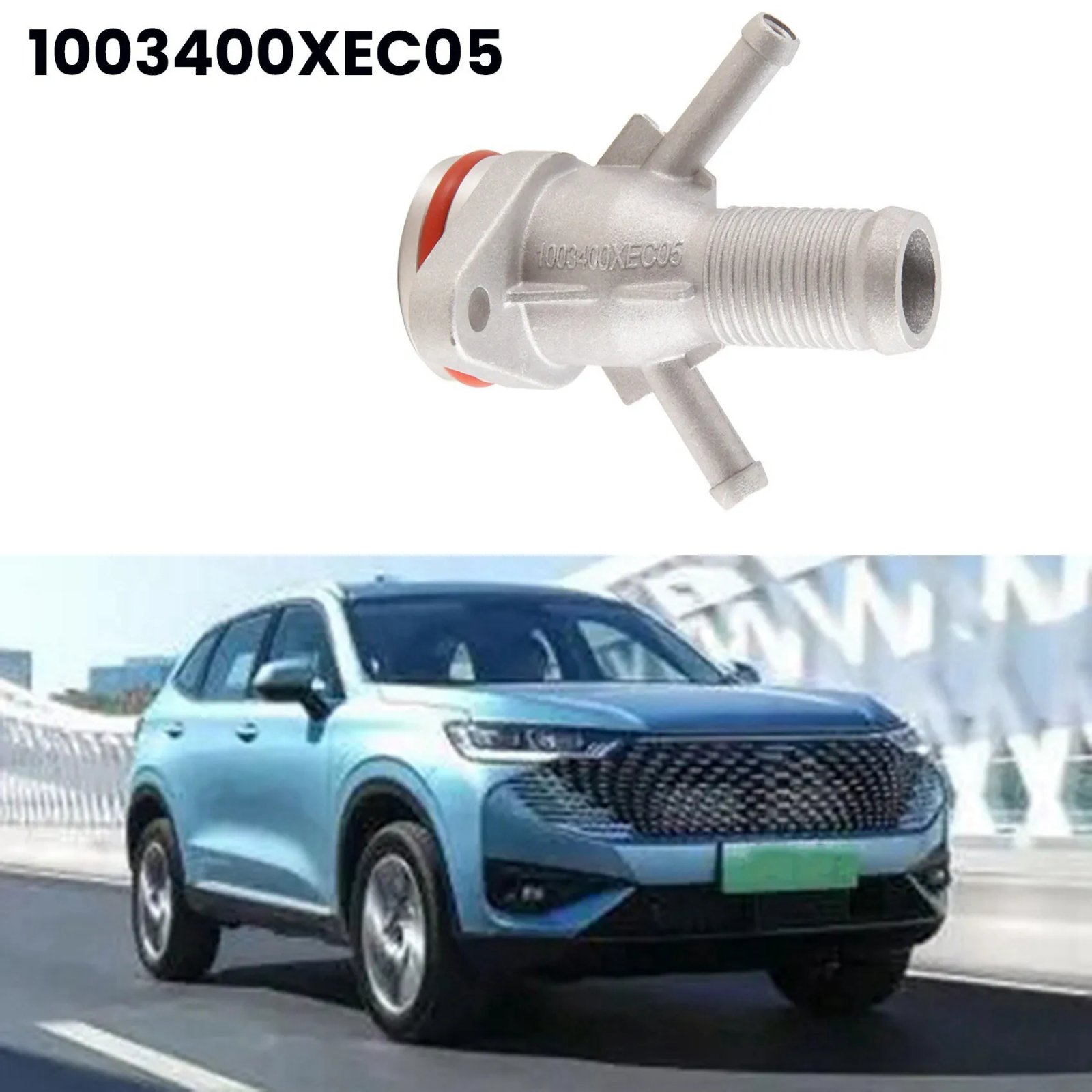 سخان المحرك أنبوب الماء الساخن ، منفذ منفذ ل غوم هافال H6 H7 H8 H9 VV7 F5 F7 4C20 T ، 1003400XEC05 ، 2X