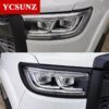 غطاء خفيف للرأس أسود من أجل GWM Great Wall Pao Great Wall Poer Power 2019 2020 2021 تلتقط حقيبة السيارة غطاء المصباح الأمامي