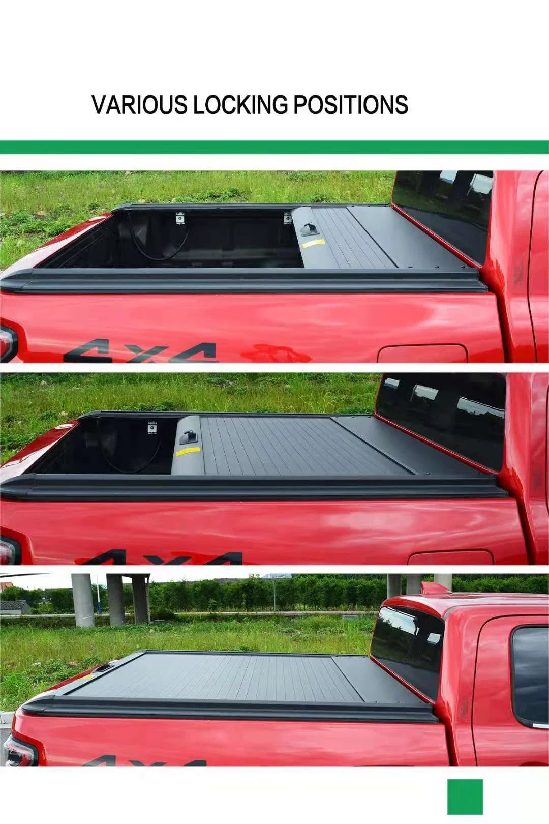 غطاء Tonneau قابل للسحب غطاء مصراع الأسطوانة لـ GWM Cannon Great Wall 5 7 poer power pao cannon wingle fengjun