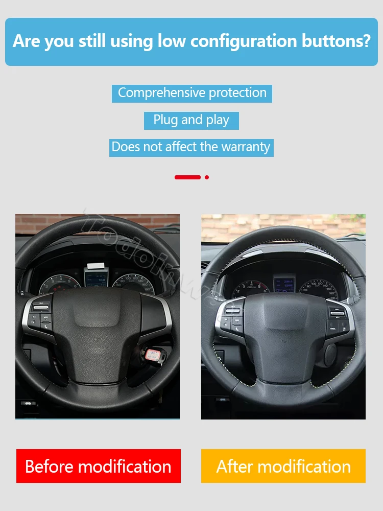 مفتاح التحكم في السرعة متعدد الوظائف لـ Isuzu Dmax ، زر الصوت ، مفتاح لـ D-Max ، X ، chevolet Dmax ، الملحقات