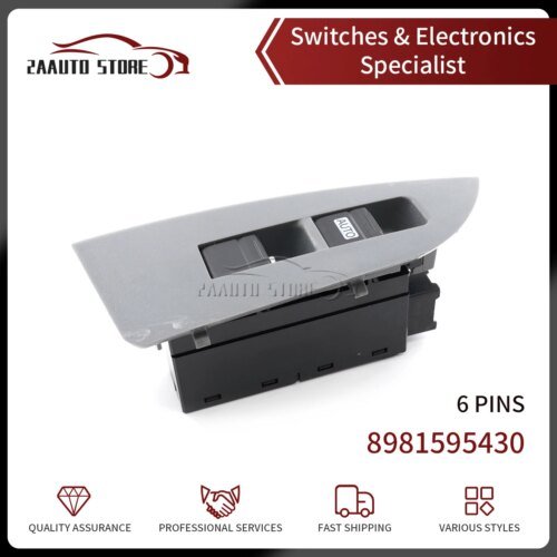 LHD سائق الجانب الأيسر سيارة الطاقة الكهربائية ماستر نافذة رافع زر التبديل ل ايسوزو 8981595440