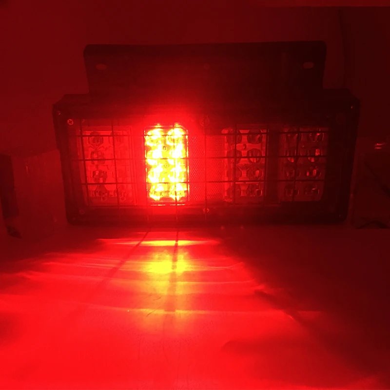 المصابيح الخلفية LED لشاحنة إيسوزو Elf ، الأحمر ، الأصفر ، الخلفي ، الأبيض ، مصباح إضاءة الذيل ، NPR ، NKR ، NHR ، 1984-Up ، 2x ، 32LED