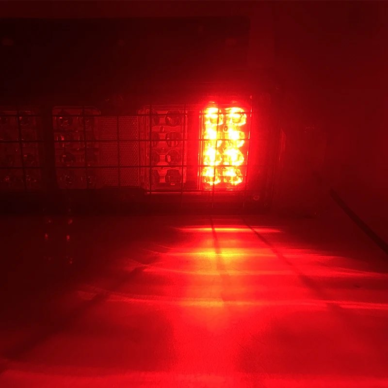 المصابيح الخلفية LED لشاحنة إيسوزو Elf ، الأحمر ، الأصفر ، الخلفي ، الأبيض ، مصباح إضاءة الذيل ، NPR ، NKR ، NHR ، 1984-Up ، 2x ، 32LED