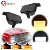110472-ef7c4e.jpg Gtinthebox 2 قطعة العنبر الديناميكي LED المصد الأمامي بدوره إشارة أضواء ث/الأبيض DRL/القيادة أضواء لشاحنة شيفروليه جي إم سي بيك اب