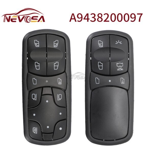 114957-e4cf73.jpg مفتاح نافذة NEVOSA-Power للشاحنة ، زر رافع زجاج التحكم ، زجاج التحكم ، مرسيدس بنز Actros MP1 MP2 ، A9438200197 ، A9438200097