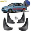 142838-c1f5f6.jpg مجموعة واقيات الطين للسيارة هيونداي أكسنت 2006 2007 2008 2009 2010 واقيات الطين GLS الصالون رفرف واقيات الطين فيرنا
