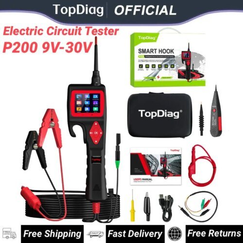 206572-c64698.jpg Topdiag P200 قوة التحقيق السيارات جهاز فحص الدائرة الكهربائية 9 فولت-30 فولت بطارية التتابع حاقن تفعيل أداة تشخيص السيارة