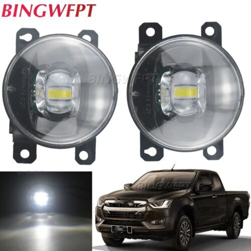 2X LED الضباب الخفيف DRL ل ايسوزو D-Max D MAX Dmax كابينة 2020.12 2021 2022 LED مصباح الضباب قطع خط عدسة أضواء النهار الجري