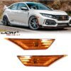 209430-425cf4.jpg اليسار اليمين OEM JDM واضح الجانب ماركر مصباح عدسة ل 2016-up 10th الجنرال هوندا سيفيك سيدان/كوبيه/هاتشباك بدوره إشارة ماركر ضوء