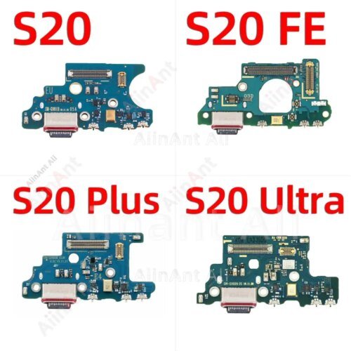 AiinAnt الأصلي  USB  موصل الشحن ميناء الكابلات المرنة For Samsung Galaxy S20 Ultra Plus FE S20 + G988B G988U G986B G986U G981B G981U G781B G780F G988N G986N G981N