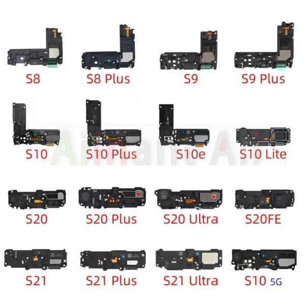 AiinAnt الأصلي صفارة كبيرة أسفل مكبر الصوت كابل فليكس الهاتف المحمول قطع الغيار For Samsung Galaxy S8 S9 S10 S20 S21 Edge Plus Ultra