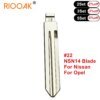 236526-c71ecf.jpg 10 قطع بديلة معدنية فارغة غير مقطوعة # 22 شفرة مفاتيح NSN14 KD لنيسان تيدا رينو سوبارو إنفينيتي