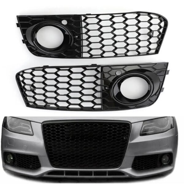 242318-dc2421.jpg لأودي A4 B8 RS4 2009 2010 2011 2012 العسل شبكة الضباب الخفيف فتح تنفيس A4 مصبغة غطاء السحب 8KD 807682 8 كيلو د 807681 أجزاء الشواية