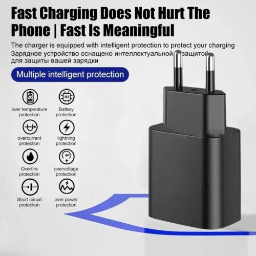 شحن سريع شاحن USB C ، شحن حائط للهاتف المحمول لسامسونج S23 ، S24 ، PD ، شحن سريع لمجرة بلس ، كابل من النوع C ، 45 واط