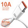 كابل USB من النوع C للهاتف المحمول ، سلك شحن سريع ، سلك بيانات ، خط لهاتف هواوي 30 ، شيومي ريدمي ، سامسونج بوكو F5 ، 10A