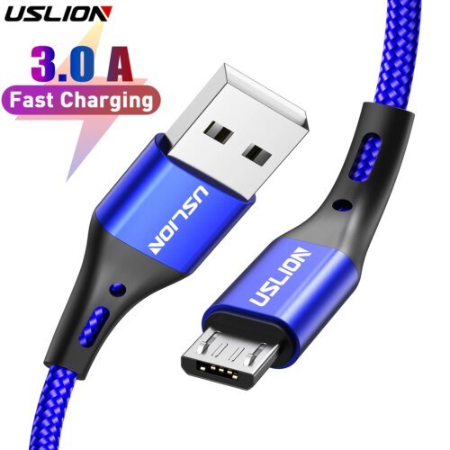 244096-830c07.jpg USLION 3A مايكرو USB كابل شحن سريع لسامسونج شاومي هواوي Realme ممن لهم أندرويد الهاتف المحمول USB بيانات سلك الحبل 0.5/1/2/3m