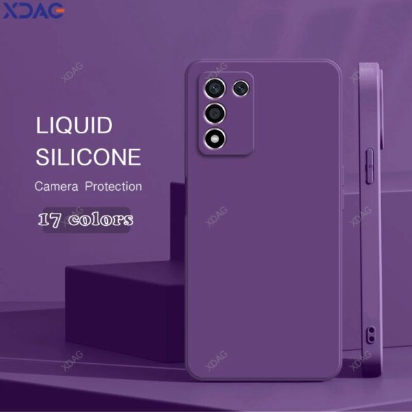 246759-badb93.jpg حافظة سيليكون بلون واحد لـ OPPO Realme ، غطاء خلفي ناعم ، حماية عدسة مربعة سائلة ، ضد للصدمات ، Q3S ، Q3T ، Q3i ، Q3 Pro ، 5G