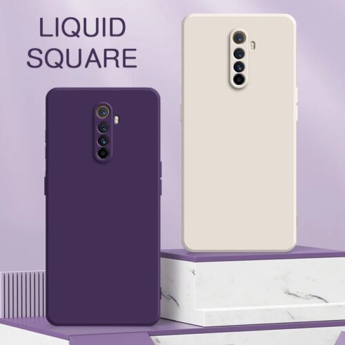 حافظة كلاسيكية مربعة من السيليكون السائل لهاتف Realme X XT Master X2 Pro 360 غطاء هاتف ناعم مقاوم للصدمات RealmeX X2Pro حقائب واقية