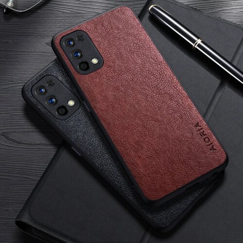 248388-2dde2b.jpg غطاء عمل من الجلد بتصميم بسيط ، حافظة لجهاز Realme 7 Pro ، K7X ، Q2 ، V5 ، فاخر