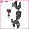 Ulanzi-CO17 مشبك السوبر مع 360 درجة المزدوج الرأس  محول للكاميرا بانورامية ، ضوء LED ، مظلة
