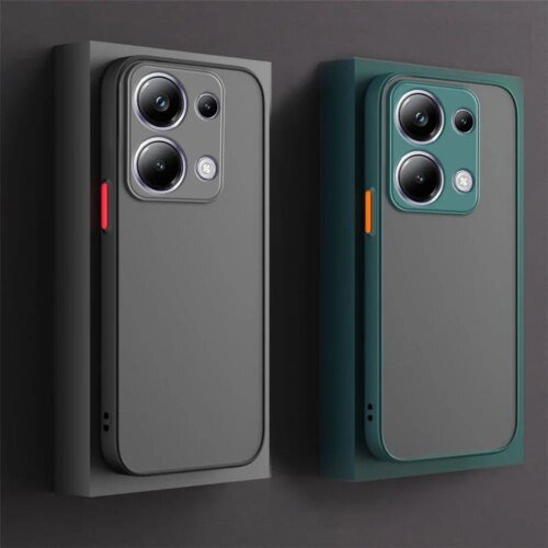 حافظة غير لامعة مضادة للصدمات لهاتف Xiaomi POCO C65 C61 X6 F5 X5 M6 Pro 4G F3 غطاء حماية صلب من البولي يوريثان الناعم كاباس